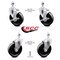 Service Caster 5 Inch Phenolic Wheel Swivel 12mm Threaded Stem Caster Brakes SCC, 2PK SCC-TS20S514-PHS-M1215-2-TLB-2 - alternate 1